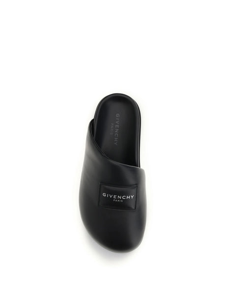 Givenchy Leather Mules - Black
