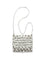 Self-Portrait Crystal mesh Pouch - Silver