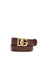 Dolce & Gabbana Calfskin Belt with DG logo - Burgundy