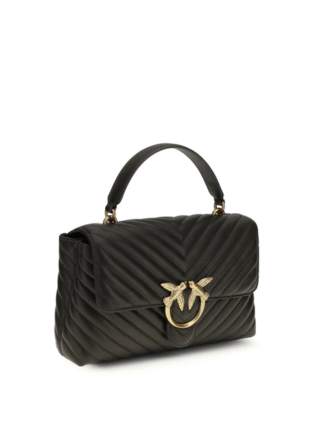Pinko Love Lady Handbag - Green Mud-Antique Gold