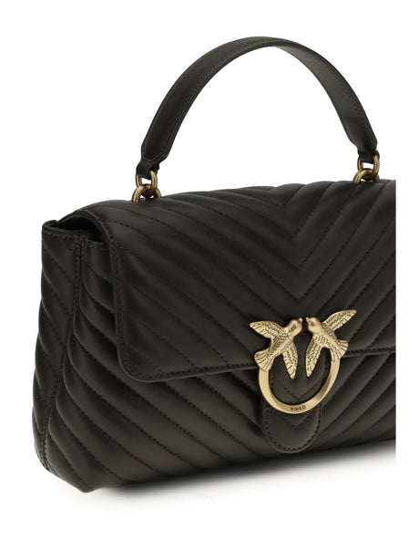 Pinko Love Lady Handbag - Green Mud-Antique Gold