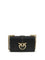 Pinko Love One small Shoulder Bag - Black-Antique Gold