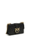 Pinko Love One small Shoulder Bag - Black-Antique Gold