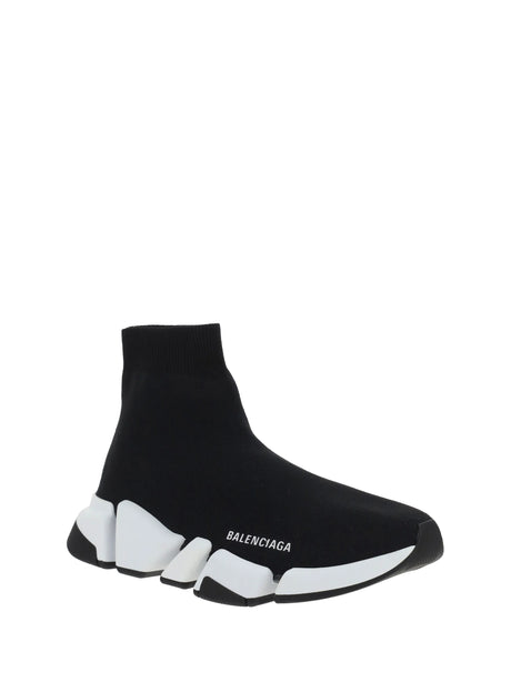 Balenciaga Speed Sneakers - Black/White/Black