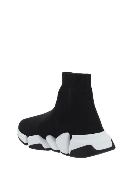 Balenciaga Speed Sneakers - Black/White/Black
