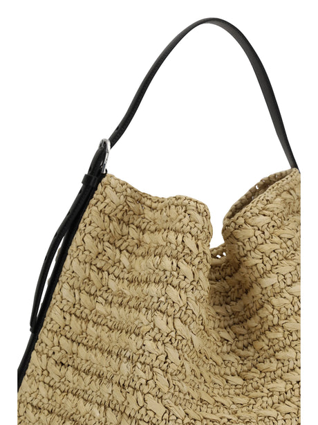 Toteme Paper raffia Tote Shoulder Bag - Natural