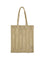 Pinko Medium Easy Tote Bag in raffia - Yellow Pastinaca