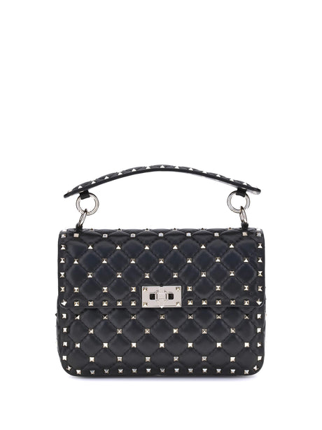 Valentino Garavani Rockstud Spike Shoulder Bag - Black