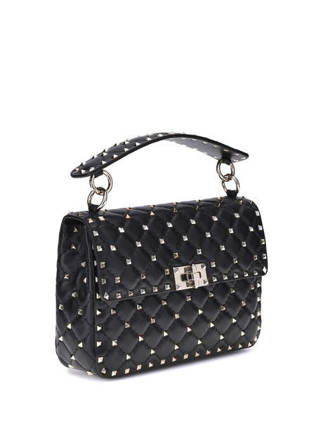 Valentino Garavani Rockstud Spike Shoulder Bag - Black