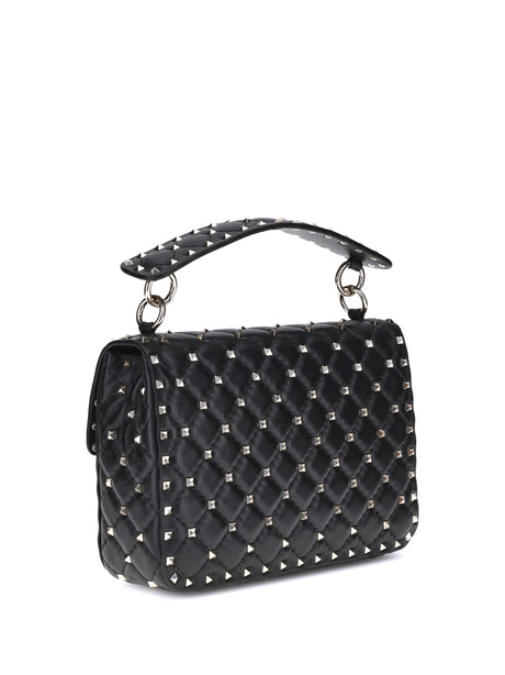 Valentino Garavani Rockstud Spike Shoulder Bag - Black