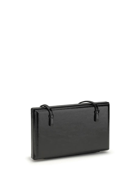 Toteme Naplack Cocktail Shoulder Bag - Black