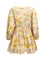 Zimmermann Daylight wrap mini Dress - Stamp-Floral-Cream