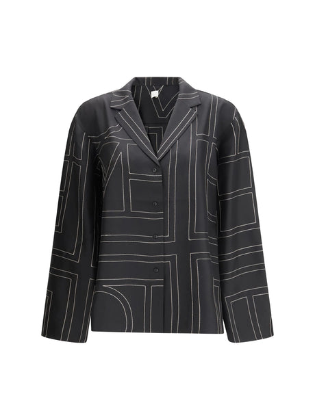 Toteme Silk-twill Top - Black