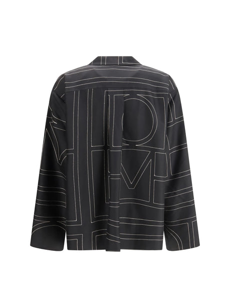 Toteme Silk-twill Top - Black