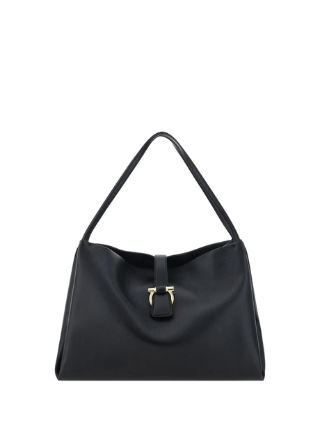 Ferragamo Mia Tote Bag - Vit. Limoges Black