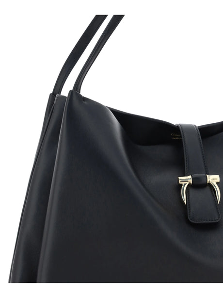 Ferragamo Mia Tote Bag - Vit. Limoges Black