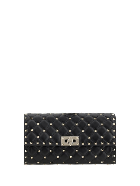 Valentino Garavani Rockstud Spike Shoulder Bag - Black