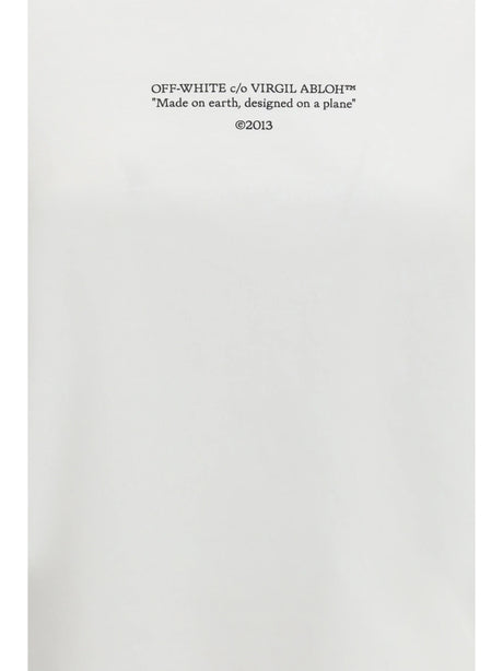 Off-White Made on earth, designed on a plane T-shirt - White-Black