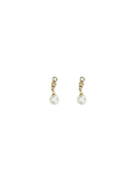 Chloé Heirloom drop Earrings - Gold And Pearly