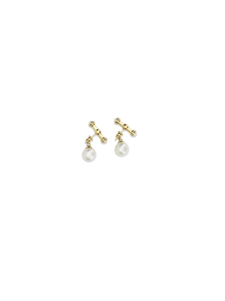 Chloé Heirloom drop Earrings - Gold And Pearly