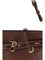 Pinko Leather Shoulder Bag - Burgundy Wine-Antique Gold
