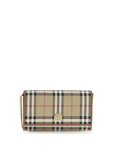Burberry Chain Wallet - Vntg Chk/Briar Brown