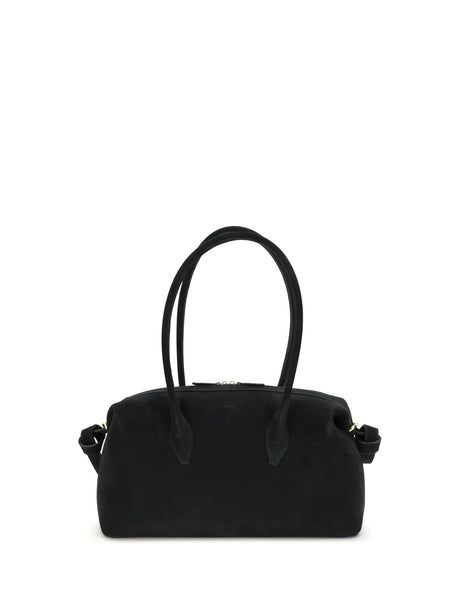 Yuzefi Brioche Shoulder Duffle Bag - Black