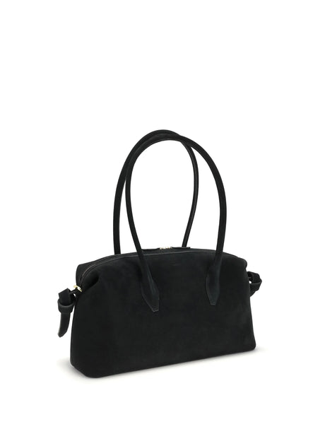 Yuzefi Brioche Shoulder Duffle Bag - Black