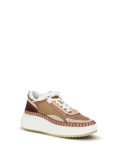 Chloé Nama Sneakers - Toasted Brown