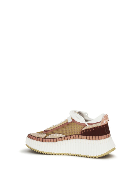 Chloé Nama Sneakers - Toasted Brown