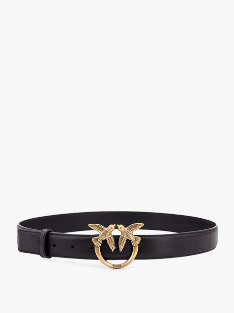Pinko Berry leather belt - Nero