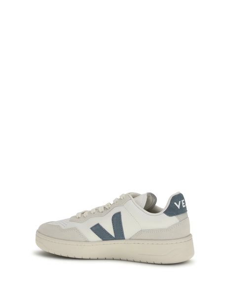 Veja V-90 organic leather Sneakers - White/Blue
