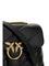 Pinko Love Classic leather Shoulder Bag - Black-Antique Gold