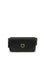 Pinko Baguette Soft Shoulder Bag - Black-Antique Gold
