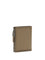 Brunello Cucinelli Leather Wallet with grain and Shiny Zipper Pull - Tawny