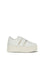 Valentino Garavani Rockstud Untitled Flatform Sneakers - White/White/White