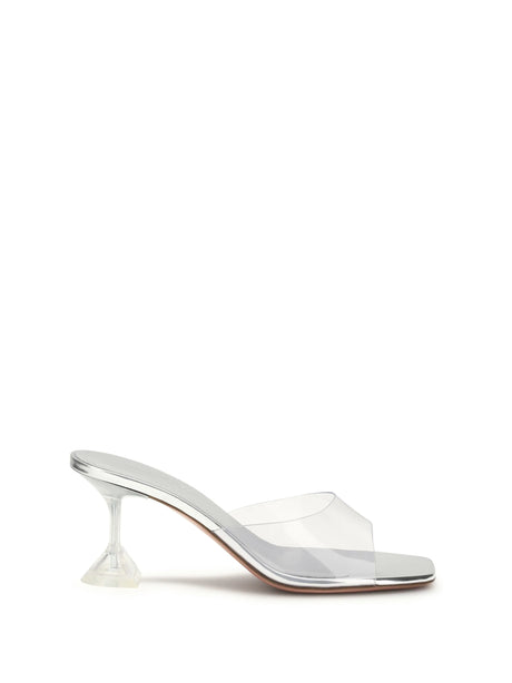 Amina Muaddi Lupita Glass Sandals - Transparent