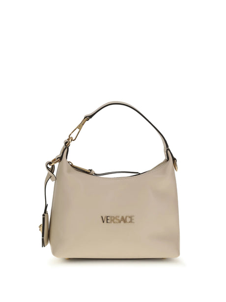 Versace Hobo Handbag - Cream Versace Gold