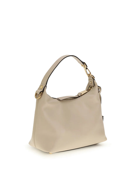 Versace Hobo Handbag - Cream Versace Gold