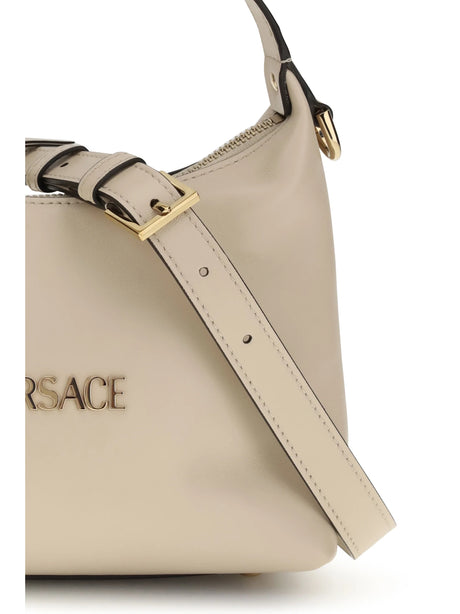Versace Hobo Handbag - Cream Versace Gold