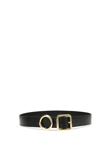 Jacquemus Leather Regalo Belt - Black