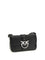 Pinko Mini Love Shoulder Bag - Black Limousine - Matt Silver