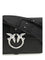 Pinko Mini Love Shoulder Bag - Black Limousine - Matt Silver