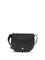 Burberry Embossed leather Shoulder Bag with logo patch - Black