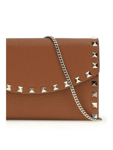 Valentino Garavani Rockstud chain Wallet - Selleria