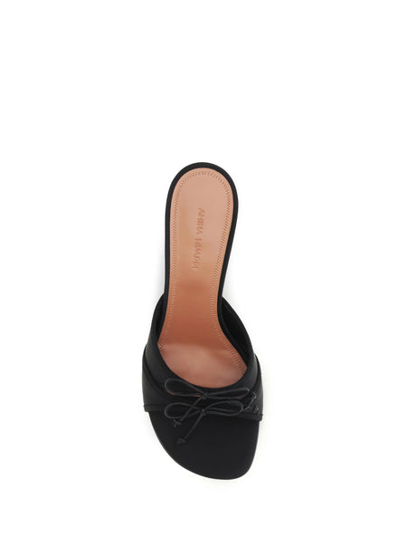 Amina Muaddi Eleonora Mules Sandals - Black