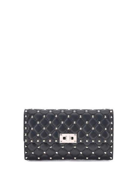 Valentino Garavani Rockstud Spike Shoulder Bag - Black