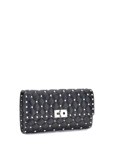 Valentino Garavani Rockstud Spike Shoulder Bag - Black