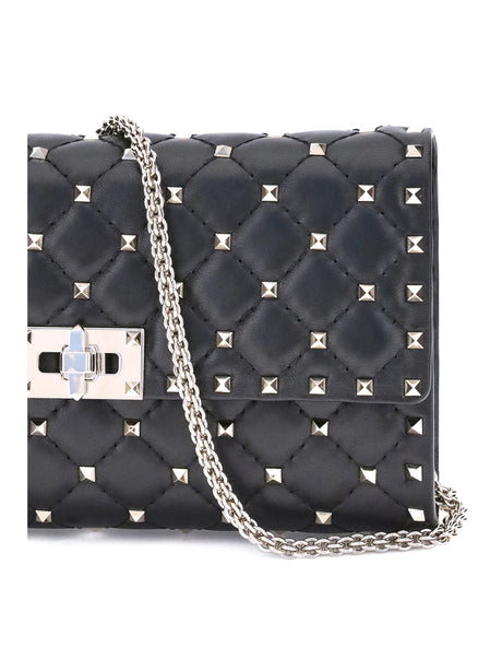 Valentino Garavani Rockstud Spike Shoulder Bag - Black