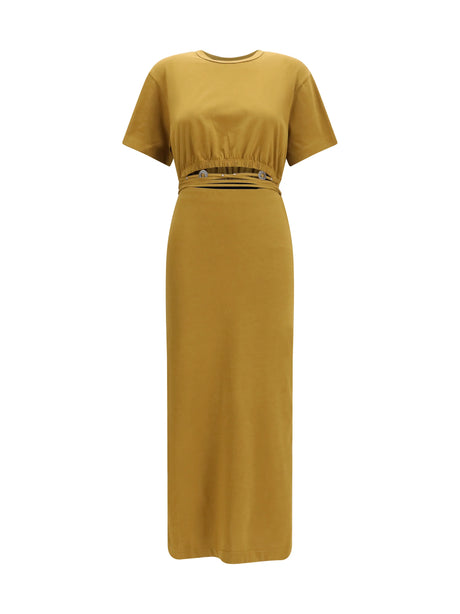 Pinko Midi Dress with a cut-out detailing - Bronze